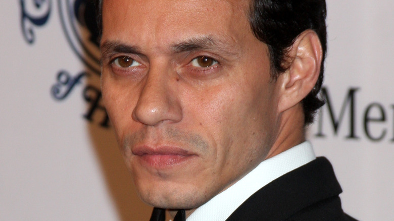 Marc Anthony with a serious expression