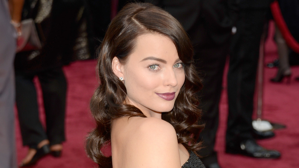Margot Robbie posing on the red carpet