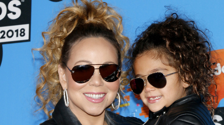 Mariah Carey and daughter Monroe matching sunglasses