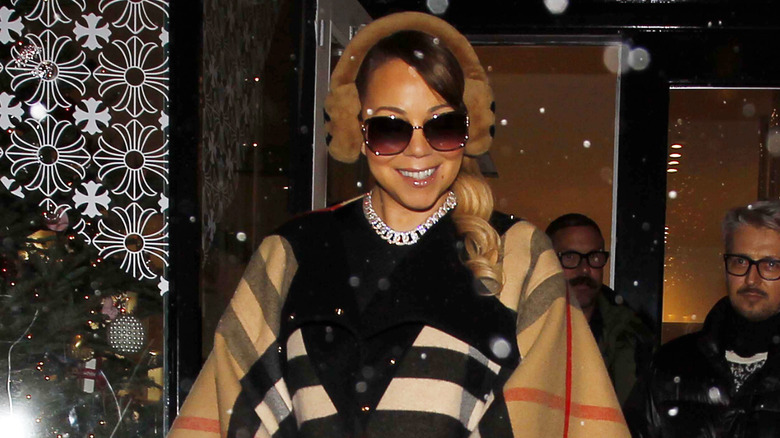 Mariah Carey Burberry jacket