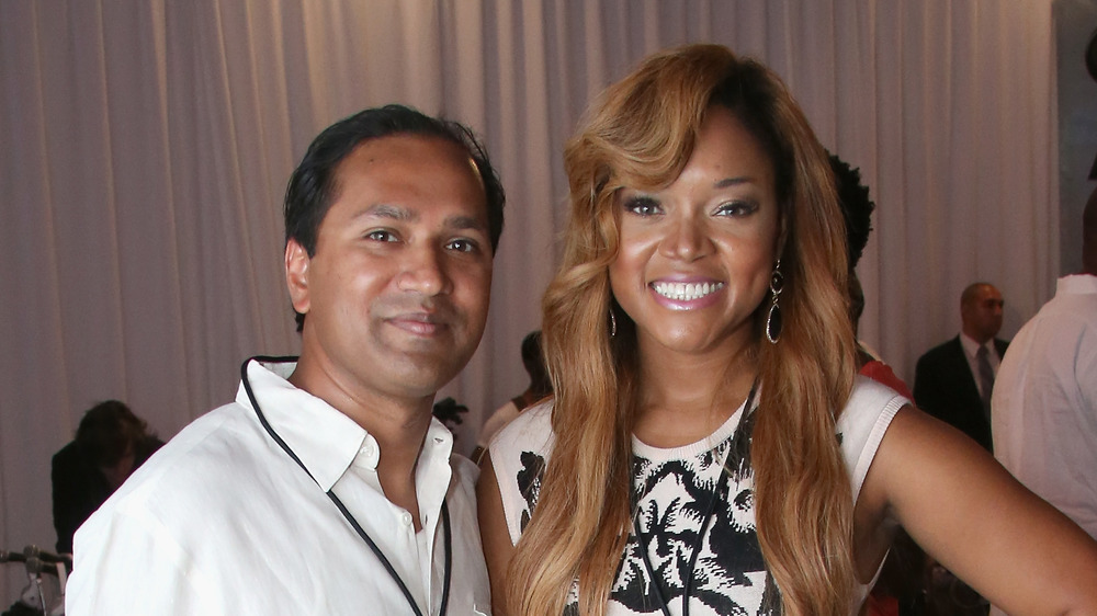 Mariah Huq and husband Aydin Huq at an event during the 2013 BET Awards