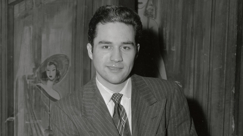 Charlie Chaplin Jr. on TV set