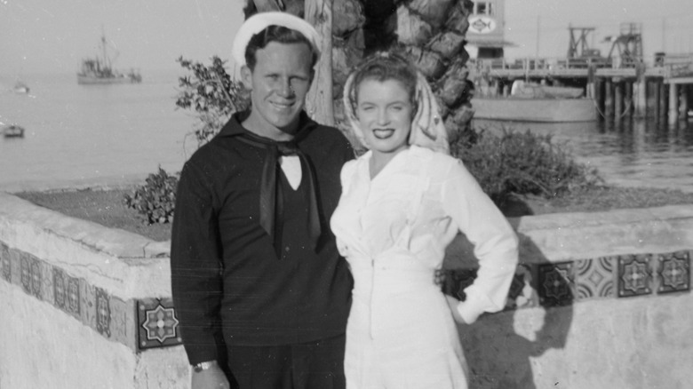 Marilyn Monroe and James Dougherty at Avalon, Santa Catalina Island, circa 1943