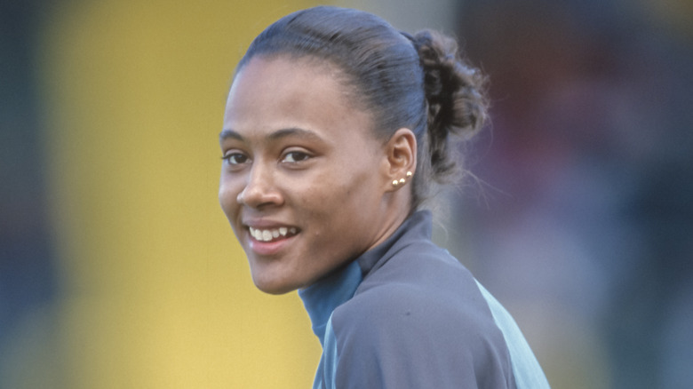 Marion Jones smiling