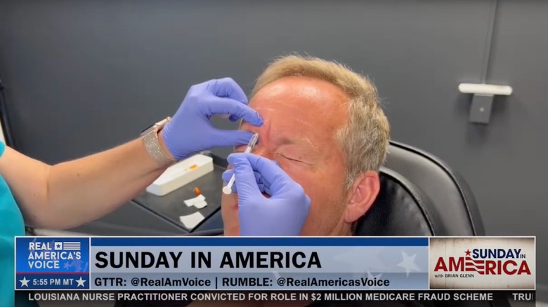 Brian Glenn getting Botox on air
