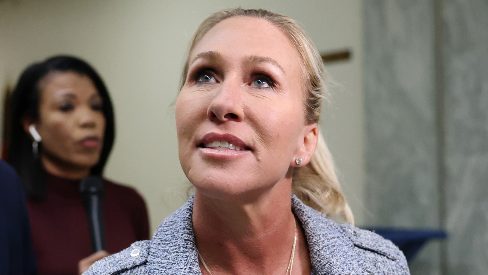 In response to Marjorie Taylor Greene saying she disliked MAGA women getting lip injections and breast implants, critics brought up rumors she had an affair.