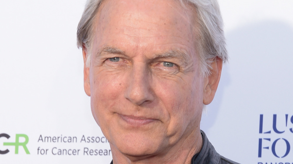 Mark Harmon smiling slightly