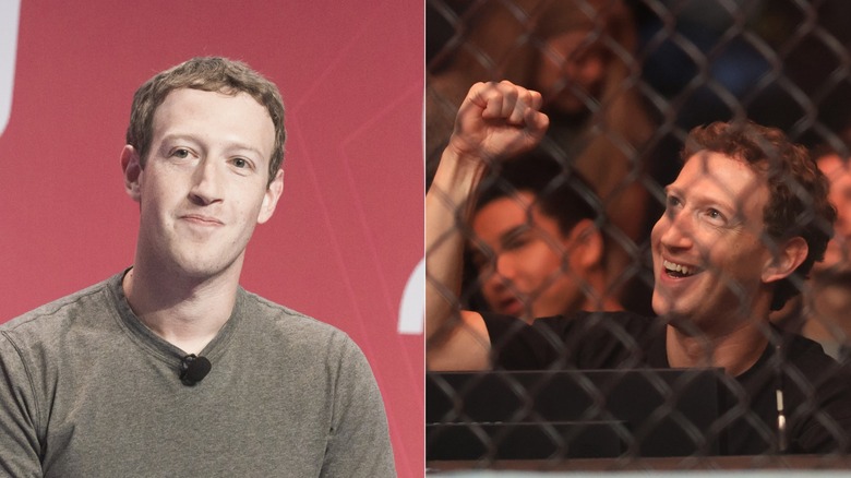 Mark Zuckerberg then and now