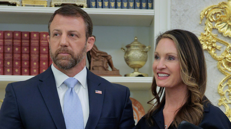 Markwayne Mullin and Christie Mullin at the White House