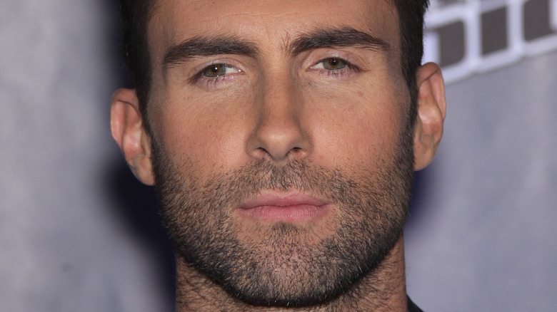 Adam Levine staring