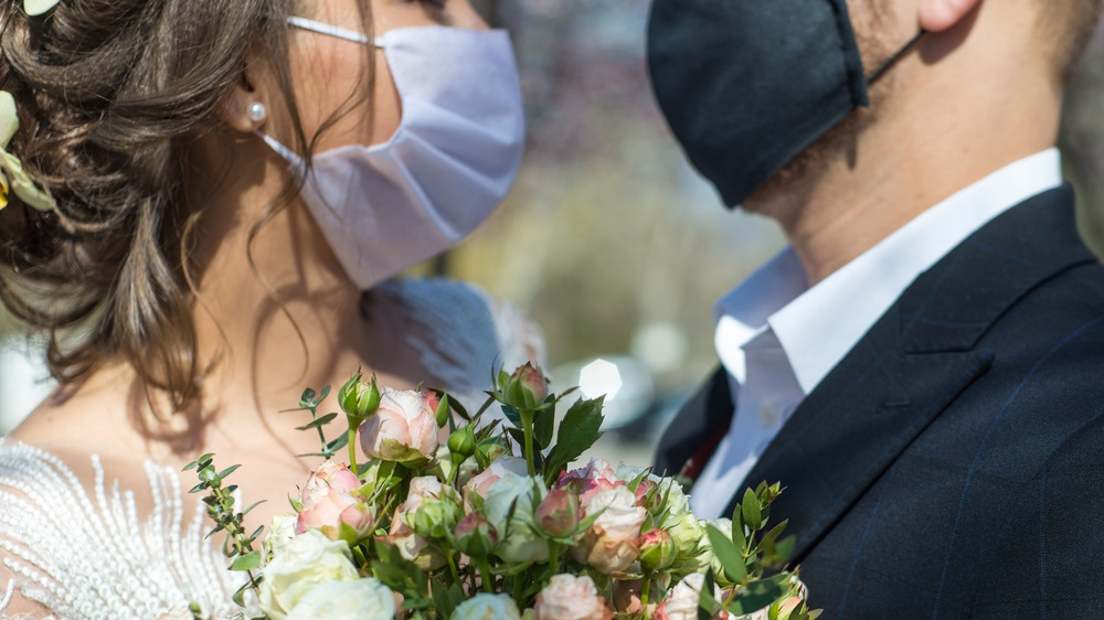 Wedding with masks