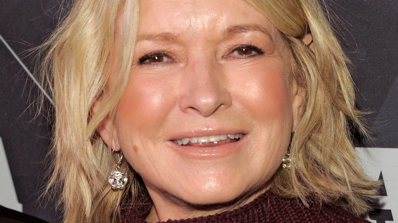 Martha Stewart poses at an event