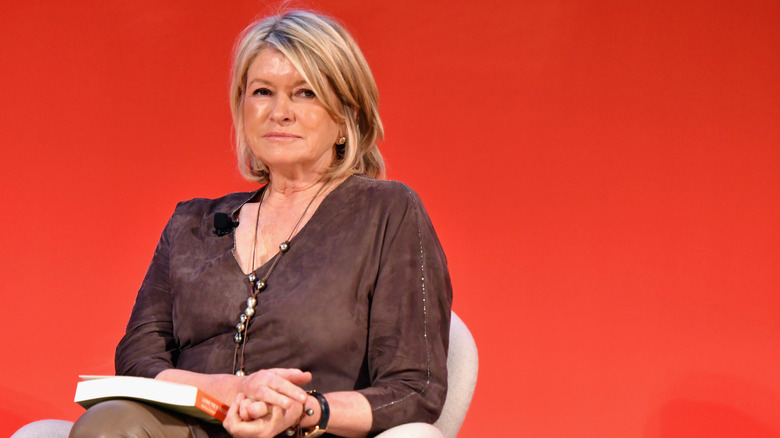 Martha Stewart speaking onstage at the Good Health is Good Business panel at The Town Hall during 2016 Advertising Week New York