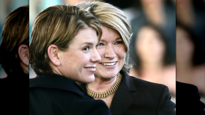 Alexis and Martha Stewart pose together in 2005.