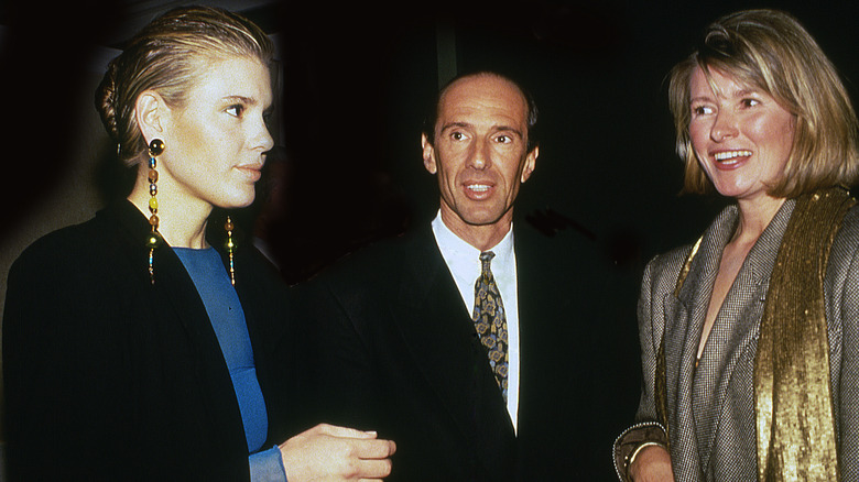 Alexis Stewart, Sam Waksal and Martha Stewart pictured together in 1991.