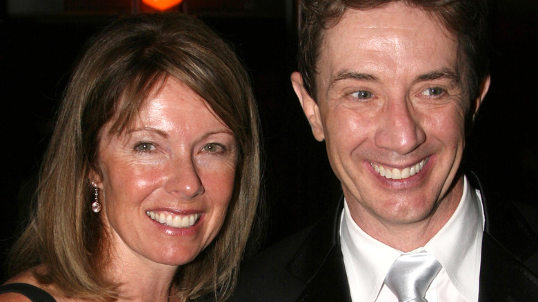 Nancy Dolman and Martin Short smiling