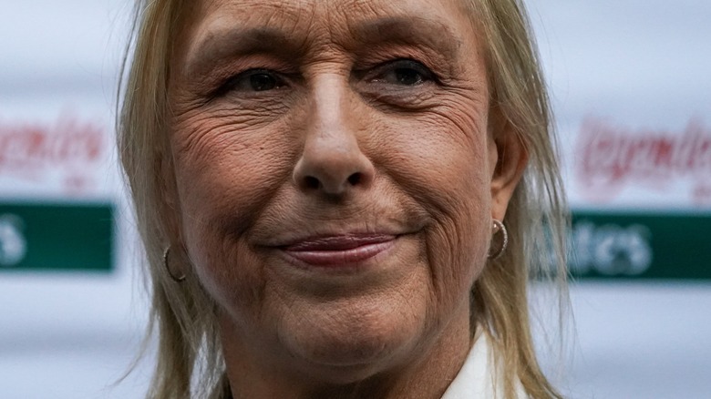 Martina Navratilova smiling