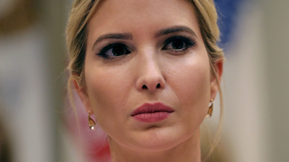 Ivanka Trump makes a serious face