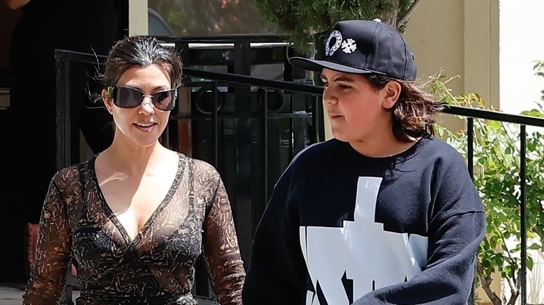 Kourtney Kardashian and Mason Disick