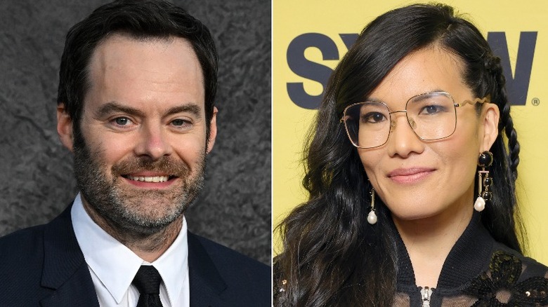 Bill Hader; Ali Wong smiling