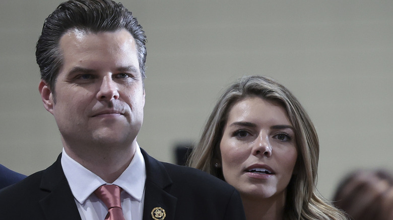 Matt and Ginger Gaetz pose side by side