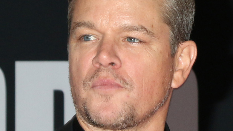 Matt Damon serious