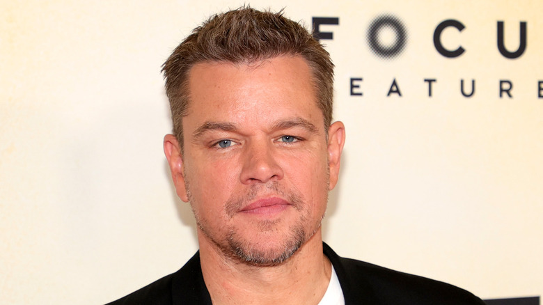 Matt Damon looking at camera