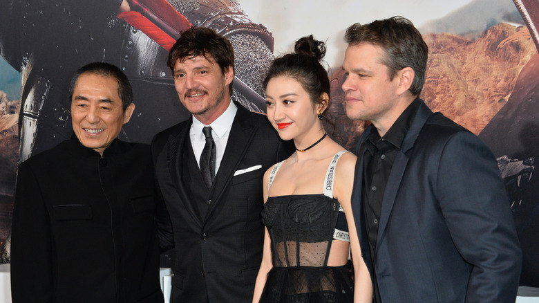 Matt Damon and the cast of The Great Wall, smiling