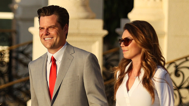 Matt and Ginger Gaetz walking together