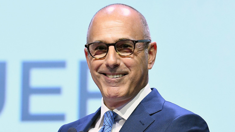 Matt Lauer smiles during 2017 event