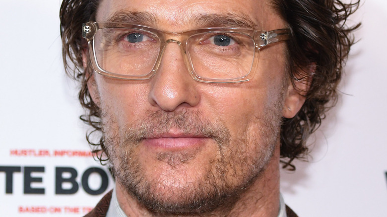 Matthew McConaughey wearing glasses