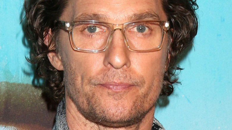 Matthew McConaughey with glasses on