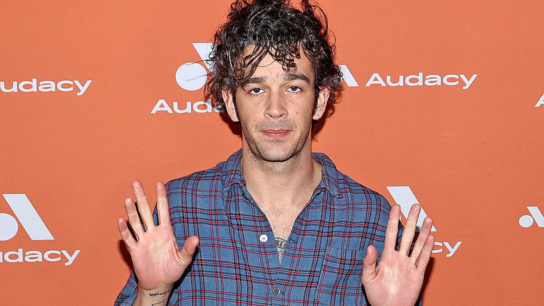 Matty Healy posing 