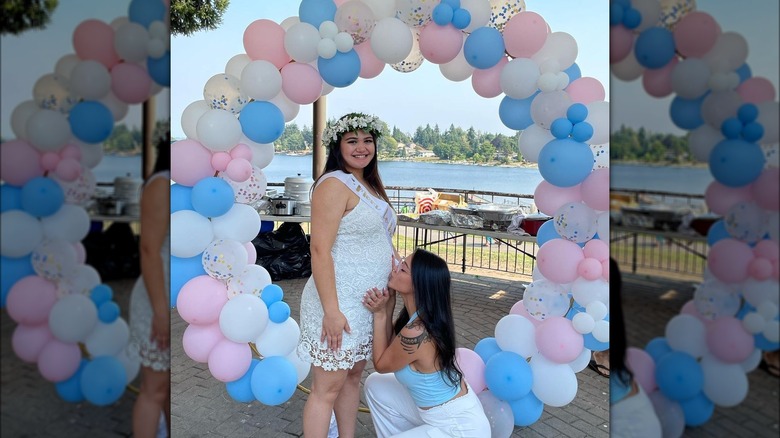 Audrey and Georgia Fualaau baby shower