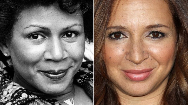 Minnie Riperton and Maya Rudolph in split image