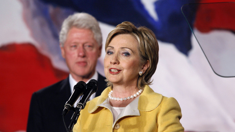 Hilary Clinton stoic