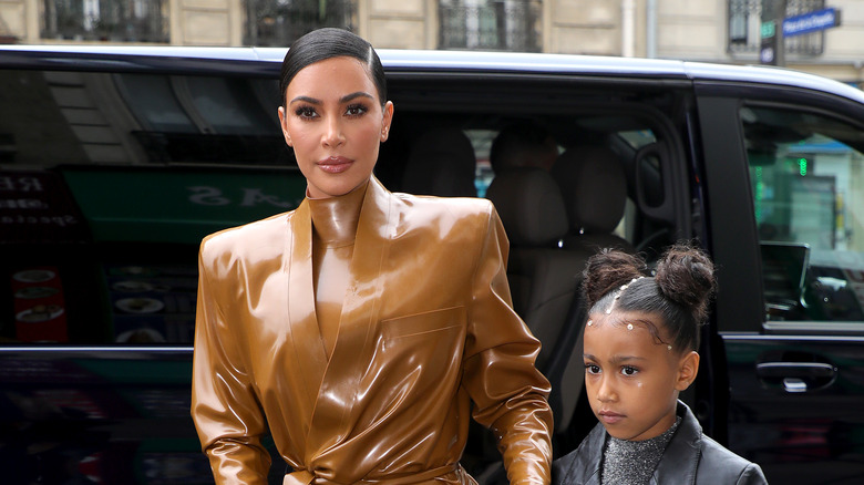 Kim Kardashian and North West in photos