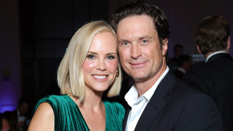 Oliver Hudson and wife Erinn Bartlett at a 2025 Make-A-Wish gala