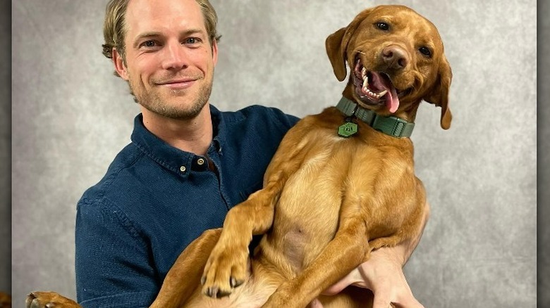 Jared LaPine and his dog