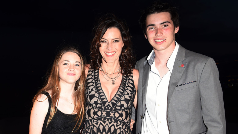 Ondine Peck Voll with her mom Cecilia Peck and brother Harper Peck Voll.