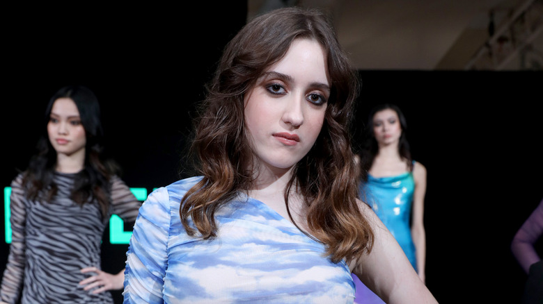 Mathilda Gianopoulos modeling at Just Drew By Andrew Warren Presentation hosted Klarna STYLE360