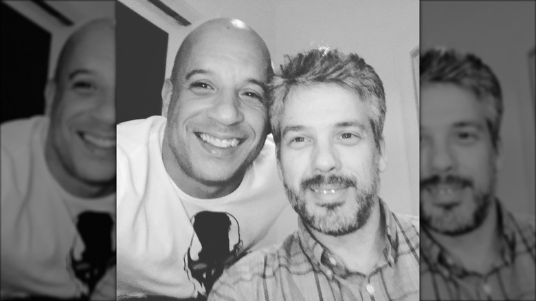 Diesel with his twin brother Paul