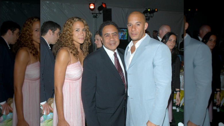 Diesel with Samantha and his stepfather