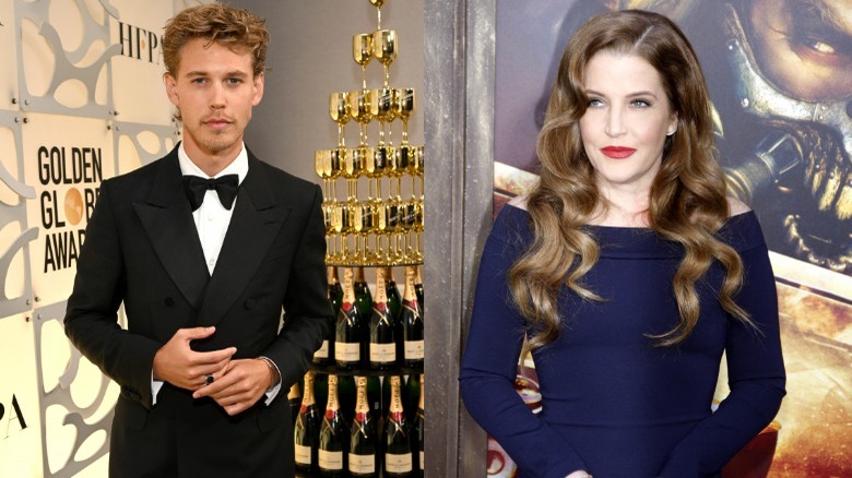 Austin Butler and Lisa Marie Presley