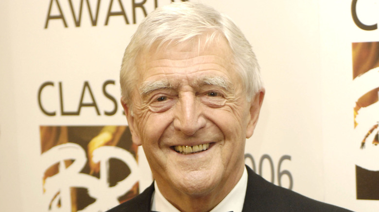 Michael Parkinson smiling in tuxedo