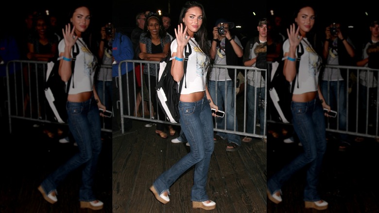 Megan Fox waving