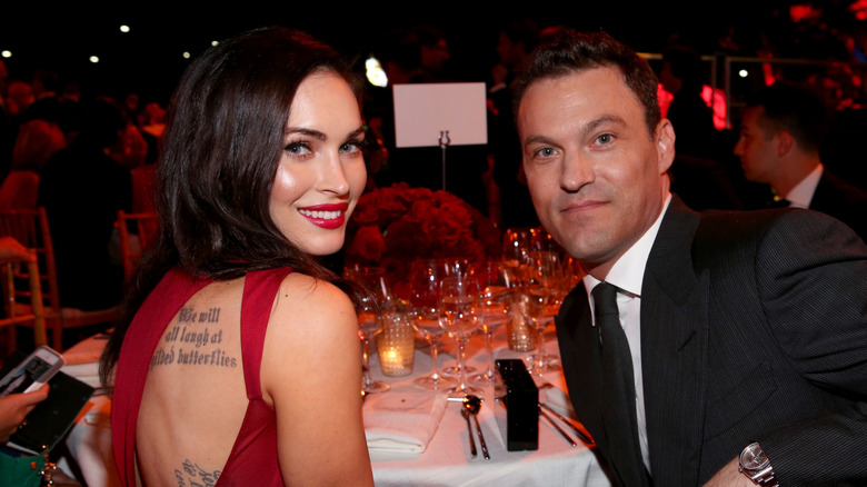 Megan Fox and Brian Austin Green at the Golden Globes