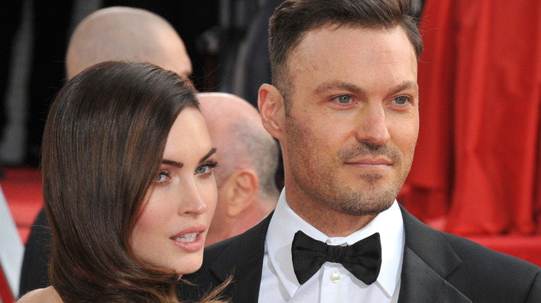Megan Fox and Brian Austin Green at the Golden Globes
