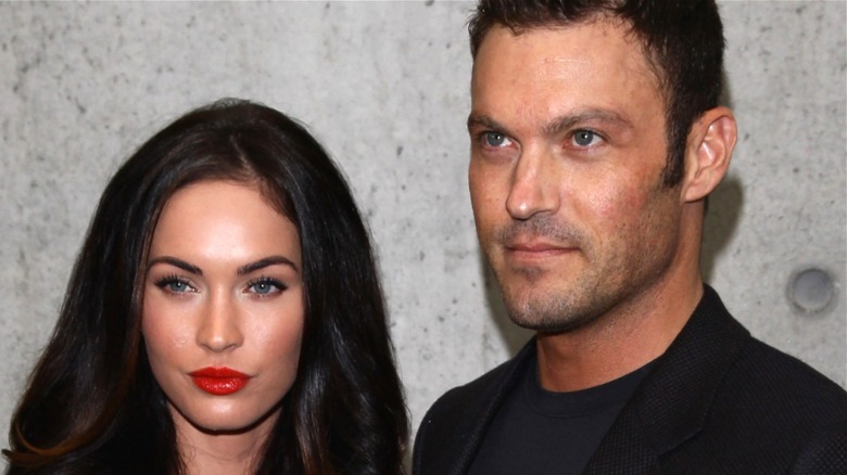 Megan Fox and Brian Austin Green pose