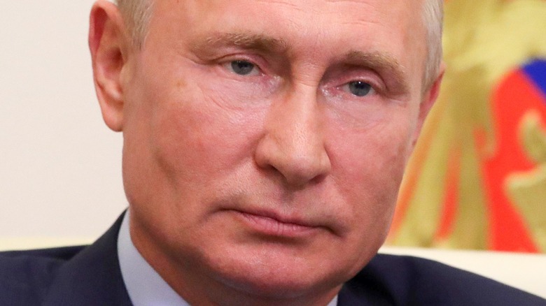 Vladimir Putin blank expression staring